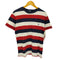 ポロバイラルフローレン Polo by RALPH LAUREN 90-00S ポニー 刺繍 マルチ ボーダー ポケット S/S クルーネック Tシャツ メンズ XL(20)