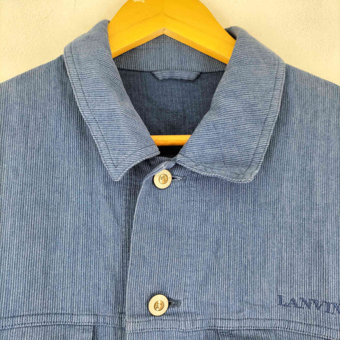 ランバンクラッシック LANVIN CLASSIQUE 刺繍ロゴ シャツジャケット メンズ 48-35