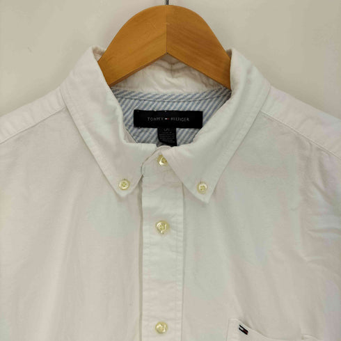 トミーヒルフィガー TOMMY HILFIGER ロゴ刺繍 B.D S/S シャツ メンズ import:L