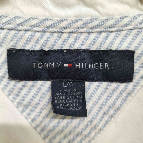トミーヒルフィガー TOMMY HILFIGER ロゴ刺繍 B.D S/S シャツ メンズ import:L
