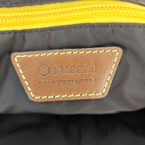 ラシット russet レザーハンドル モノグラム トートバッグ レディース