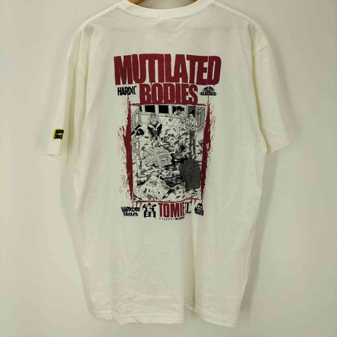 ハードコアチョコレート HARDCORE CHOCOLATE コラボ ホラー 漫画 イラスト 両面 プリント Tシャツ メンズ JPN:XL