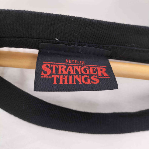 ストレンジャーシングス Stranger Things HELLFIRE CLUB ラグラン プリント 七分袖 Tシャツ カットソー メンズ import:XXL