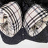 バーバリーブラックレーベル BURBERRY BLACK LABEL 裏地ノバチェック キルティング ダウンジャケット レディース import:M