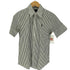 ラルフローレン RALPH LAUREN SUPER SLIM FIT ポニー刺しゅう ストライプ 半袖シャツ レディース JPN:S