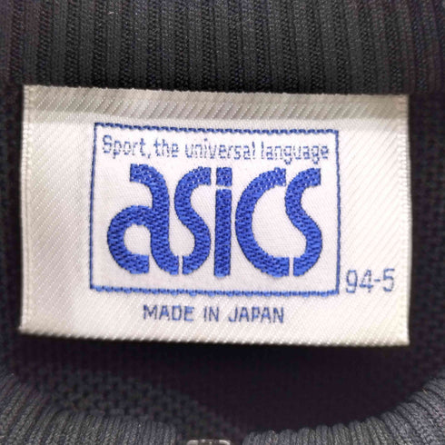 アシックス ASICS 80s 日本製 トラック ジャケット ジャージ 刺繍 ロゴ メンズ