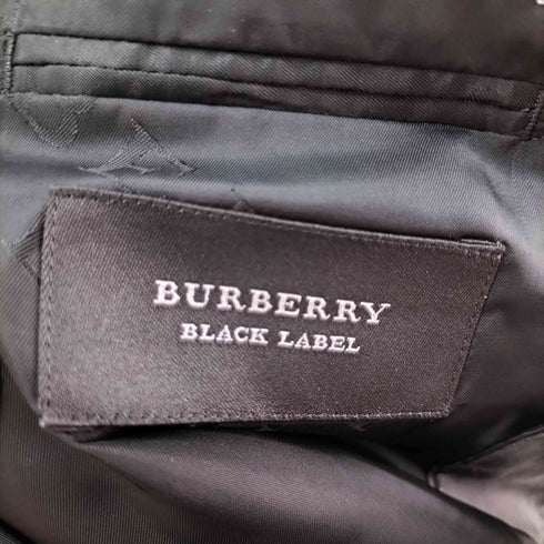 バーバリーブラックレーベル BURBERRY BLACK LABEL 2B ウール ストライプ テーラードジャケット メンズ 94-72-170 / 38L