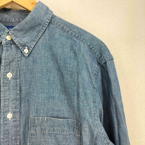 メーカーズシャツカマクラ Makers Shirt 鎌倉 kaihara denim シャンブレー L/S BD シャツ メンズ JPN:L