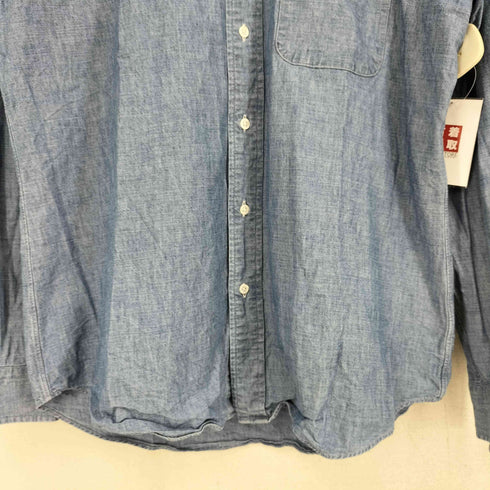 メーカーズシャツカマクラ Makers Shirt 鎌倉 kaihara denim シャンブレー L/S BD シャツ メンズ JPN:L