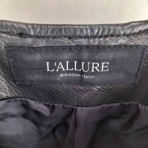 L'ALLURE ホースレザー horse leather 馬革 ライダースジャケット レディース JPN:38