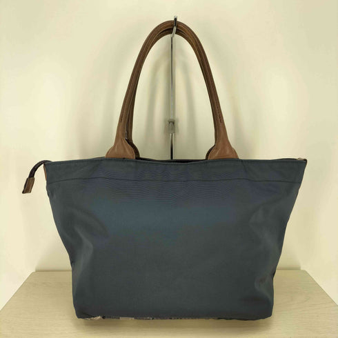 ブルーレーベルクレストブリッジ BLUE LABEL CRESTBRIDGE ハンドレザー チェック 舟型トートバッグ ハンドバック レディース