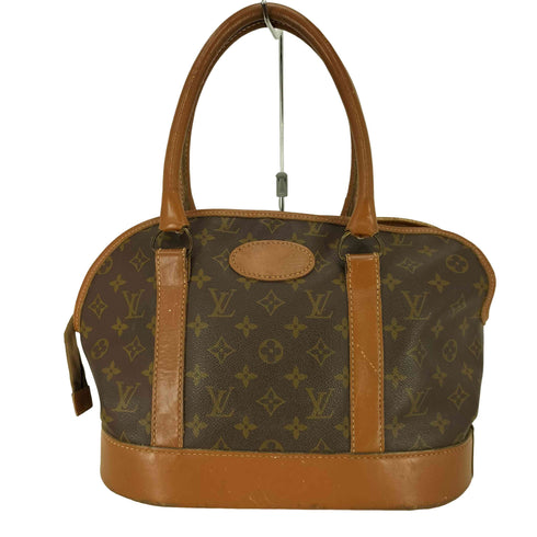 ルイヴィトン LOUIS VUITTON ~80S ピンロック 片爪TALON モノグラムロゴ レザー ハンドバッグ メンズ