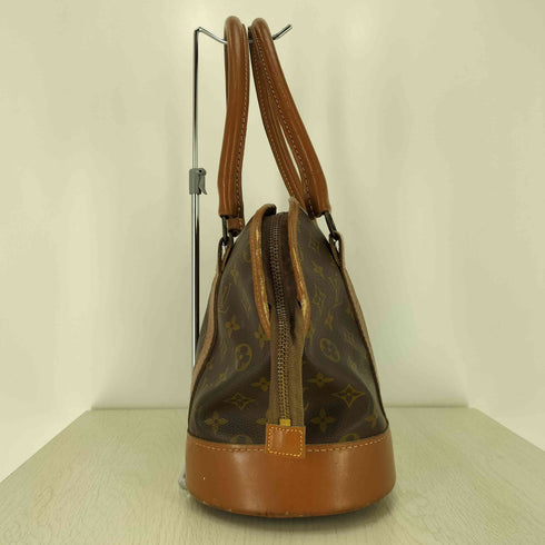 ルイヴィトン LOUIS VUITTON ~80S ピンロック 片爪TALON モノグラムロゴ レザー ハンドバッグ メンズ