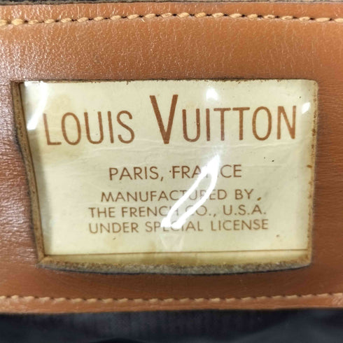 ルイヴィトン LOUIS VUITTON ~80S ピンロック 片爪TALON モノグラムロゴ レザー ハンドバッグ メンズ