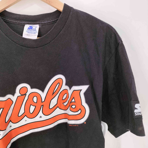 スターター STARTER 90s 1996コピーライト USA製 ナンバリング 8 袖シングルステッチ MLBチームプリント クルーネックTシャツ メンズ import:M