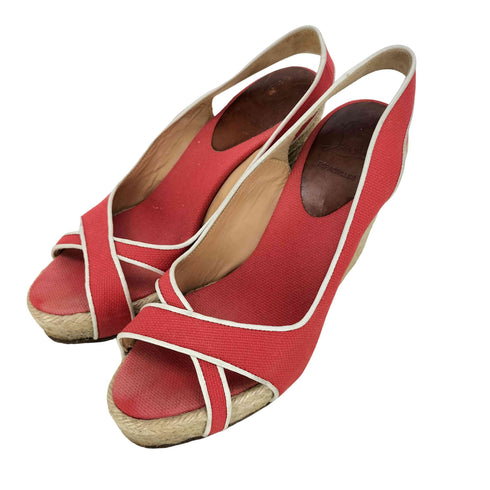 クリスチャンルブタン CHRISTIAN LOUBOUTIN エスパドリーユ ウェッジソールサンダル レディース 36