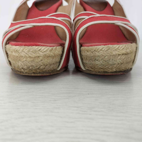 クリスチャンルブタン CHRISTIAN LOUBOUTIN エスパドリーユ ウェッジソールサンダル レディース 36