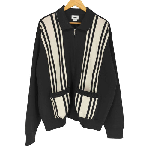 オベイ OBEY MATT ZIP UP SWEATER メンズ XL