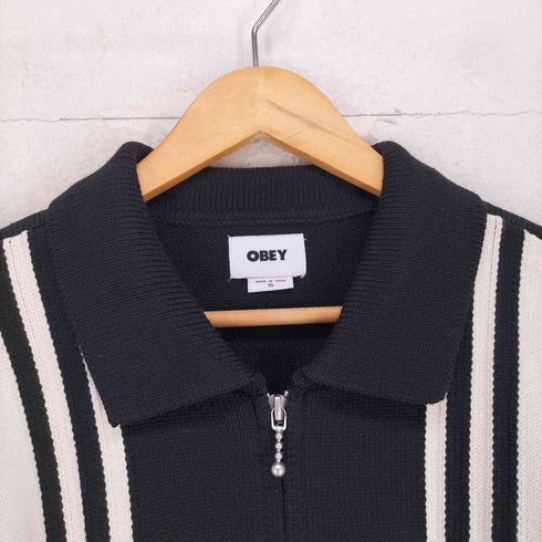 オベイ OBEY MATT ZIP UP SWEATER メンズ XL