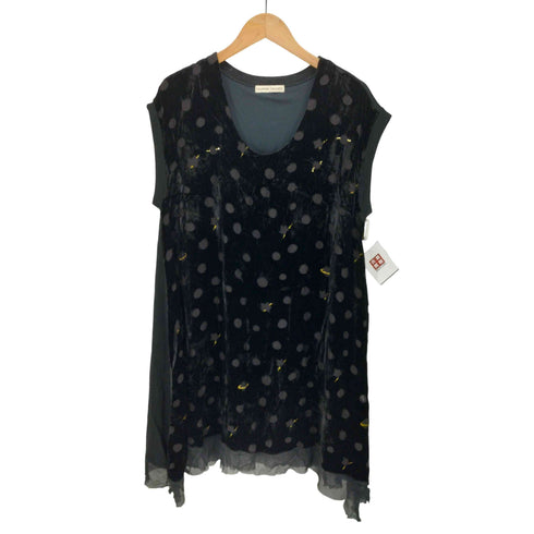 ツモリチサト TSUMORI CHISATO ドット スター シルク レース ノースリーブ ワンピース レディース JPN:2