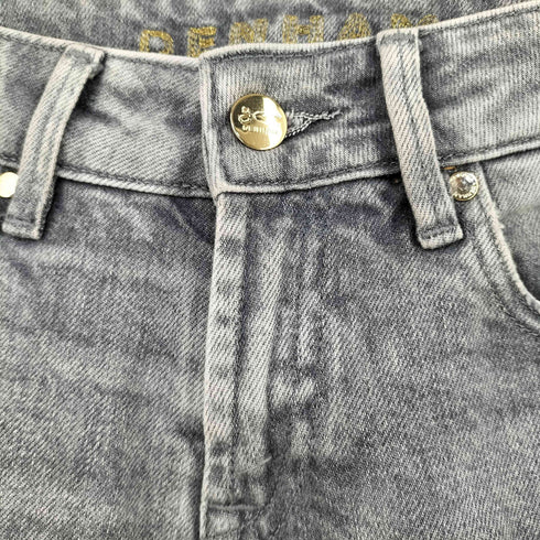 デンハム DENHAM LIZ ANKLE ダメージ加工 クロップドデニム レディース W25 L26