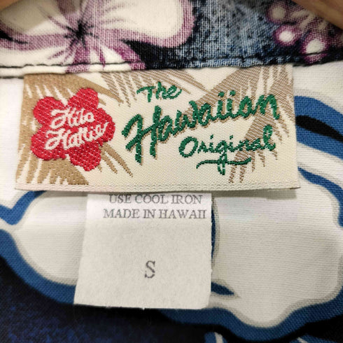 HILO HATTIE ヒロハッティ 00S HAWAII製 アロハシャツ レディース JPN:S