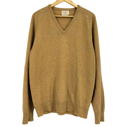 ALAN PAINE 60-70S Vネックウールニットセーター メンズ FR:44