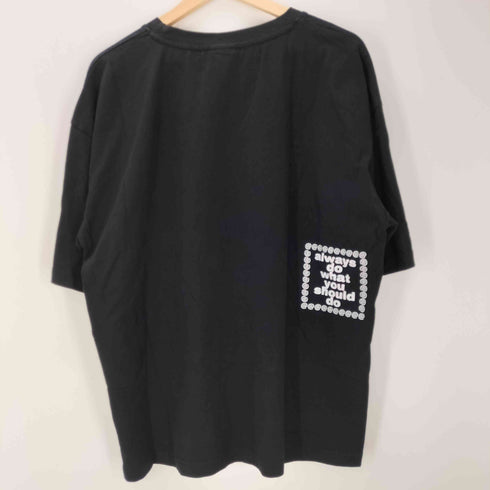 always do what you should do 渦 グラフィック ロゴ プリント S/S ボックス Tシャツ メンズ JPN:XXL