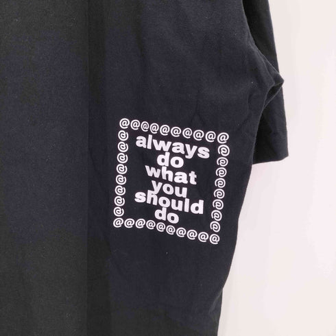 always do what you should do 渦 グラフィック ロゴ プリント S/S ボックス Tシャツ メンズ JPN:XXL