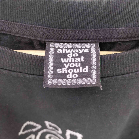 always do what you should do 渦 グラフィック ロゴ プリント S/S ボックス Tシャツ メンズ JPN:XXL