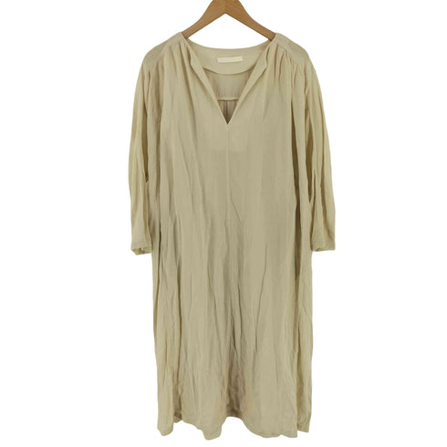 エヴァムエヴァ evam eva cotton tuck one-piece コットン タック ワンピース レディース M