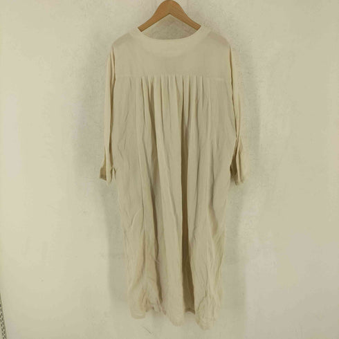 エヴァムエヴァ evam eva cotton tuck one-piece コットン タック ワンピース レディース M