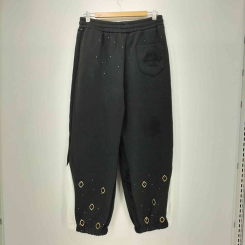 Azli ジュエリー装飾 クロップドパーカー ドローコード付き スウェット パンツ セットアップ メンズ JPN:L