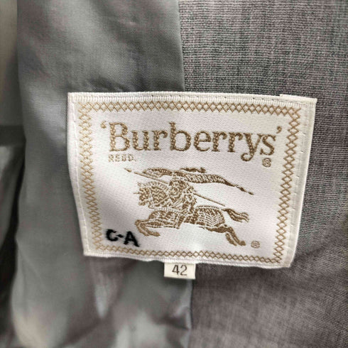バーバリーズ BURBERRYS ウール 背抜き ロゴボタン ダブルブレストジャケット レディース JPN:42