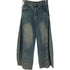Fear Barwells ダメージ加工 バレルレッグ デニム パンツ レディース JPN:M