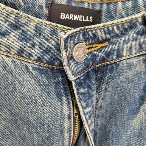 Fear Barwells ダメージ加工 バレルレッグ デニム パンツ レディース JPN:M