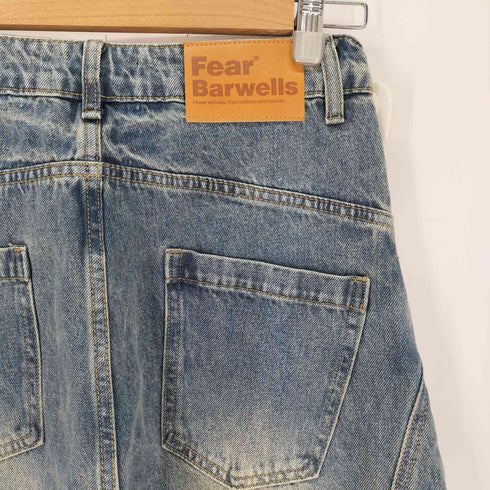 Fear Barwells ダメージ加工 バレルレッグ デニム パンツ レディース JPN:M