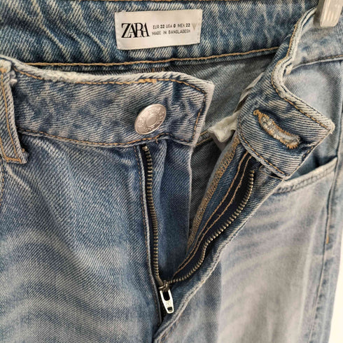 ザラ ZARA TRF SUPER WIDE-LEG LOW-RISE ワイドレッグ ローライズ デニム レディース EUR32