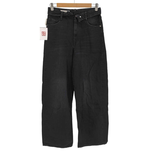 ザラ ZARA TRF ミッドライズ折り返しウエストデニムパンツ レディース EUR:36