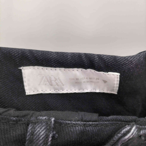 ザラ ZARA TRF ミッドライズ折り返しウエストデニムパンツ レディース EUR:36