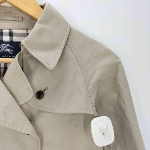 バーバリーロンドン BURBERRY LONDON 裏地ノバチェック ガンフラップ付き ダブル バルマカーン ステンカラー コート レディース