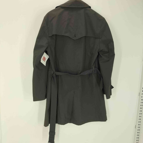 バーバリーブラックレーベル BURBERRY BLACK LABEL 裏地ノバチェック ガンフラップ付き ブラック バルマカーン ステンカラー コート メンズ
