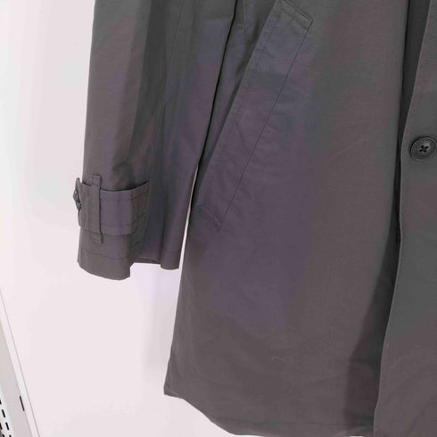 バーバリーブラックレーベル BURBERRY BLACK LABEL 裏地ノバチェック ガンフラップ付き ブラック バルマカーン ステンカラー コート メンズ