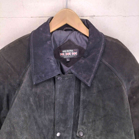 FIONA MACPHAIL pig skin ピッグスキン ガンパッチ付き レザージャケット メンズ JPN:L