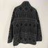 ウールリッチ WOOLRICH 90S OLD 白タグ USA製 総柄 ノルディック ボア フリース ハーフジップ アノラック プルオーバー 裾ドローコード メンズ import:L