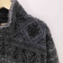 ウールリッチ WOOLRICH 90S OLD 白タグ USA製 総柄 ノルディック ボア フリース ハーフジップ アノラック プルオーバー 裾ドローコード メンズ import:L