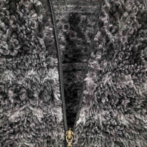 ウールリッチ WOOLRICH 90S OLD 白タグ USA製 総柄 ノルディック ボア フリース ハーフジップ アノラック プルオーバー 裾ドローコード メンズ import:L