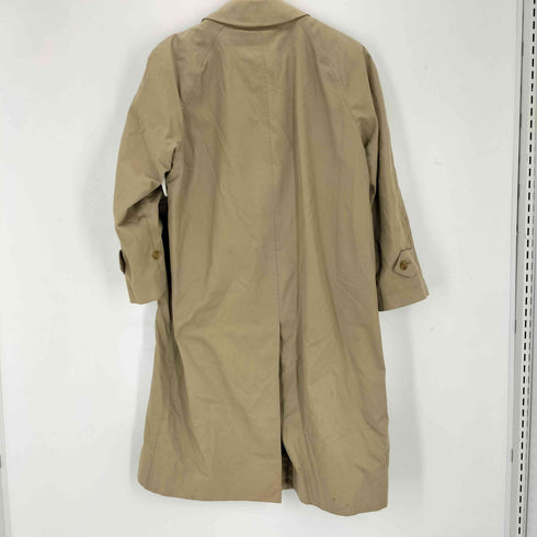バーバリーズ BURBERRYS 80s MADE IN ENGLAND 裏地ノバチェック 比翼ステンカラーコート メンズ 44 SHORT