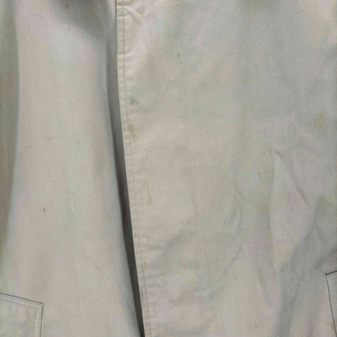 バーバリーズ BURBERRYS 80s MADE IN ENGLAND 裏地ノバチェック 比翼ステンカラーコート メンズ 44 SHORT
