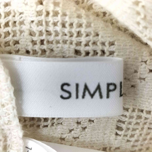 シンプリシテェ SIMPLICITE 26SS レースレイヤードワンピース レディース FREE